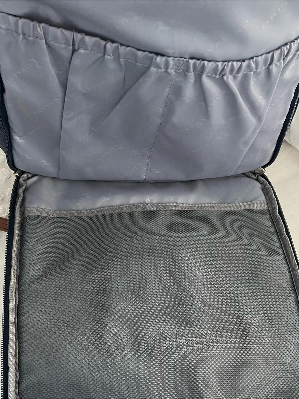 Ruvalino Large Multifunction Backpack multiple compartments Heather Gray YW168-N